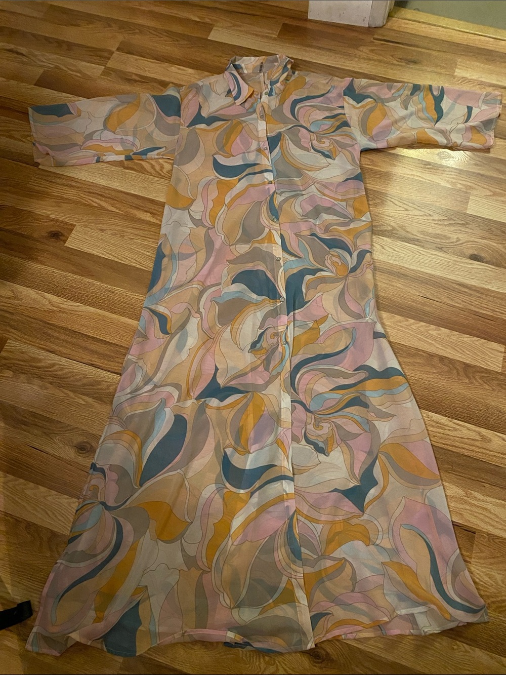 Forever 21 Pastel Swirl Maxi Dress